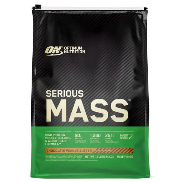 Optimum Nutrition Serious Mass Chocolate - 12 lbs
