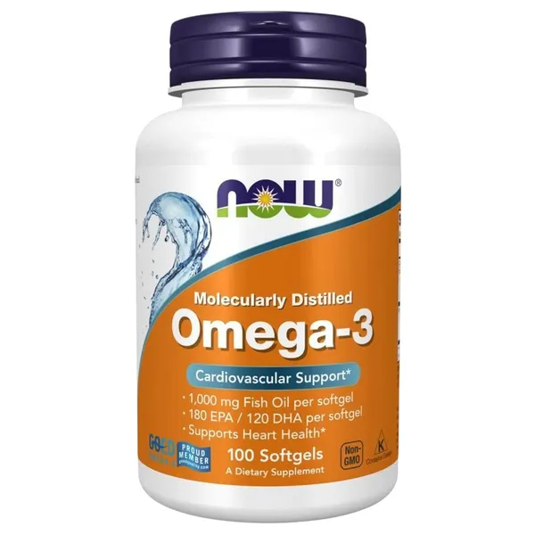 NOW Foods Omega-3 Fish Oil - 100 Softgels