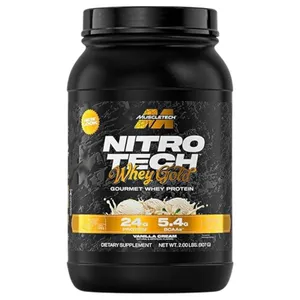 MuscleTech NitroTech 100% Whey Gold - 2 lbs - vanilla cream