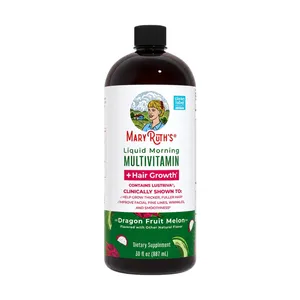 MaryRuth's, Liquid Morning Multivitamin + Hair Growth, Dragon Fruit Melon, 30 fl oz (887 ml)