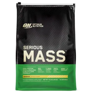 Optimum Nutrition Serious Mass Chocolate - 12 lbs - banana