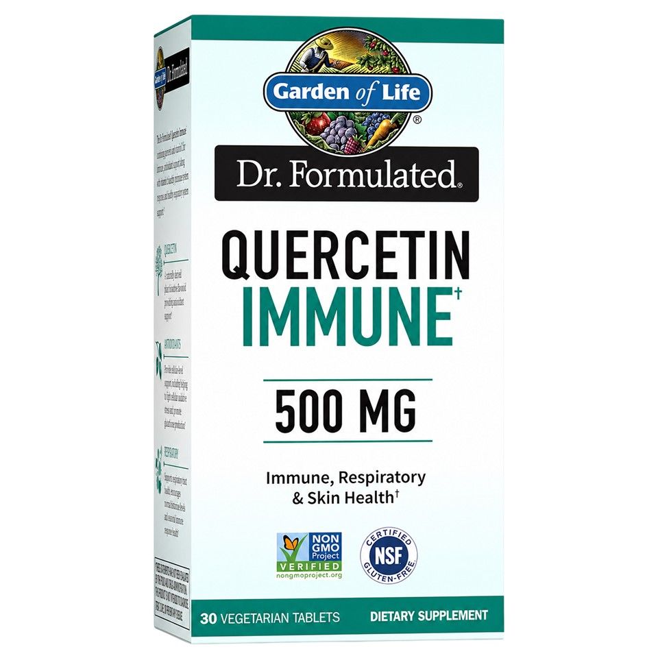 Garden of Life, Dr. Formulated, Quercetin Immune, 500 mg, 30 Vegetarian Tablets