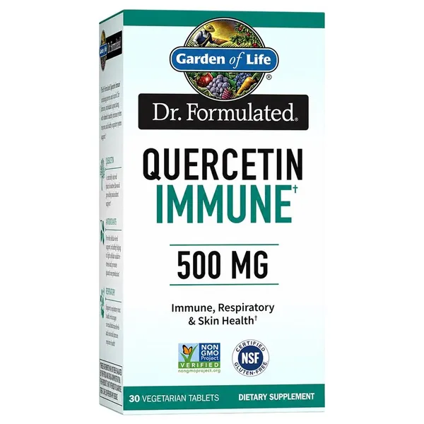 Garden of Life, Dr. Formulated, Quercetin Immune, 500 mg, 30 Vegetarian Tablets