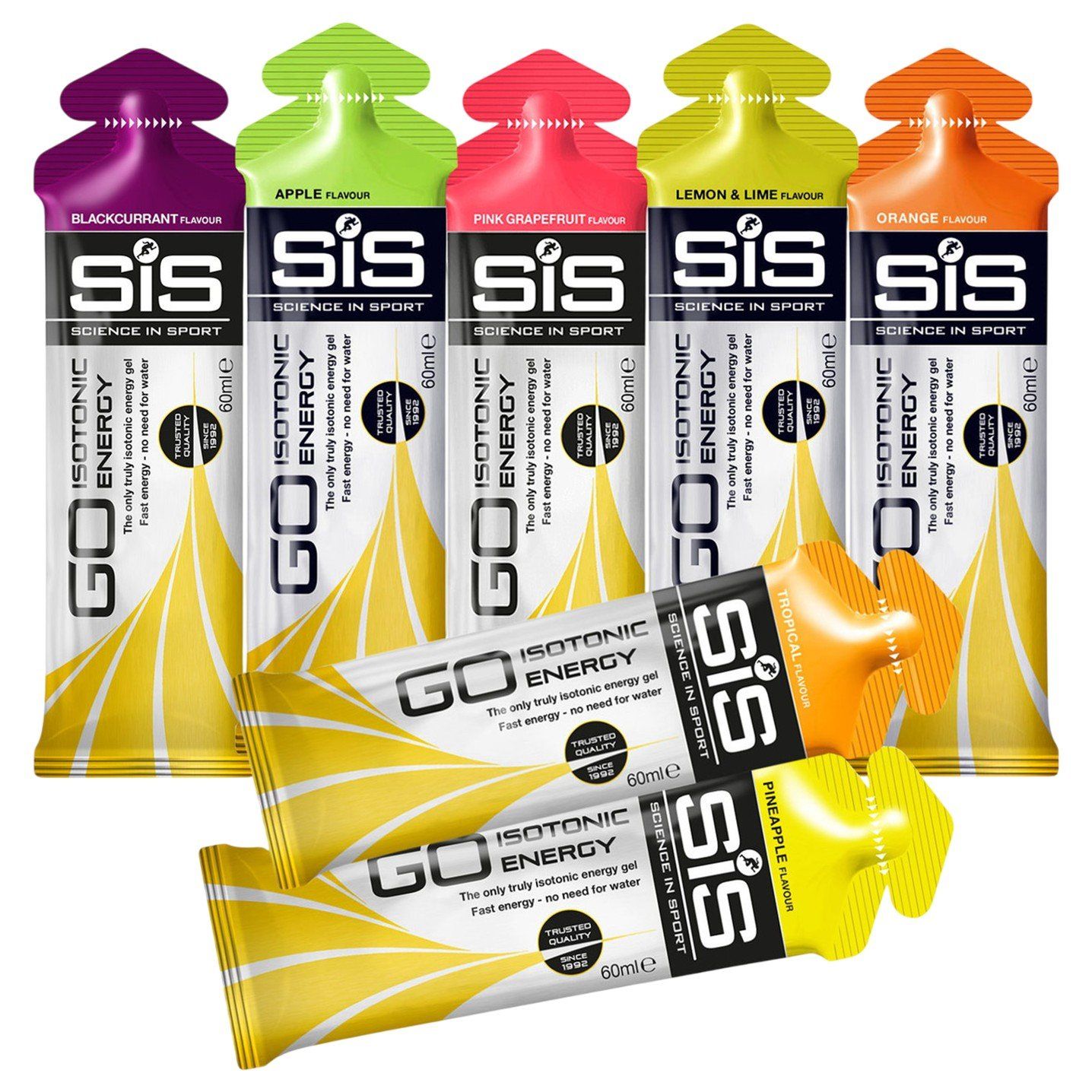 SiS GO Isotonic Energy Gel Variety Pack - 7 ?? 60 ml