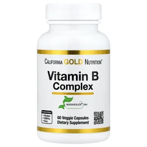 California Gold Nutrition Vitamin B Complex, 60 Veggie Capsules