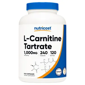 Nutricost L-Carnitine Tartrate 500 mg - 240 Capsules