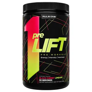 Rule 1 preLIFT Pre-Workout Black Cherry Limeade - 30 Servings