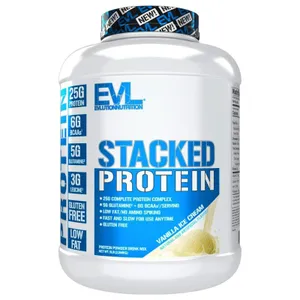 EVLution Nutrition Stacked Protein - 5 lbs - vanilla ice cream