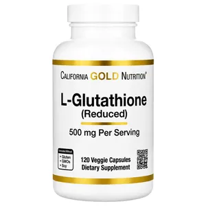 California Gold Nutrition, L-Glutathione (Reduced), 500 mg, 120 Veggie Capsules