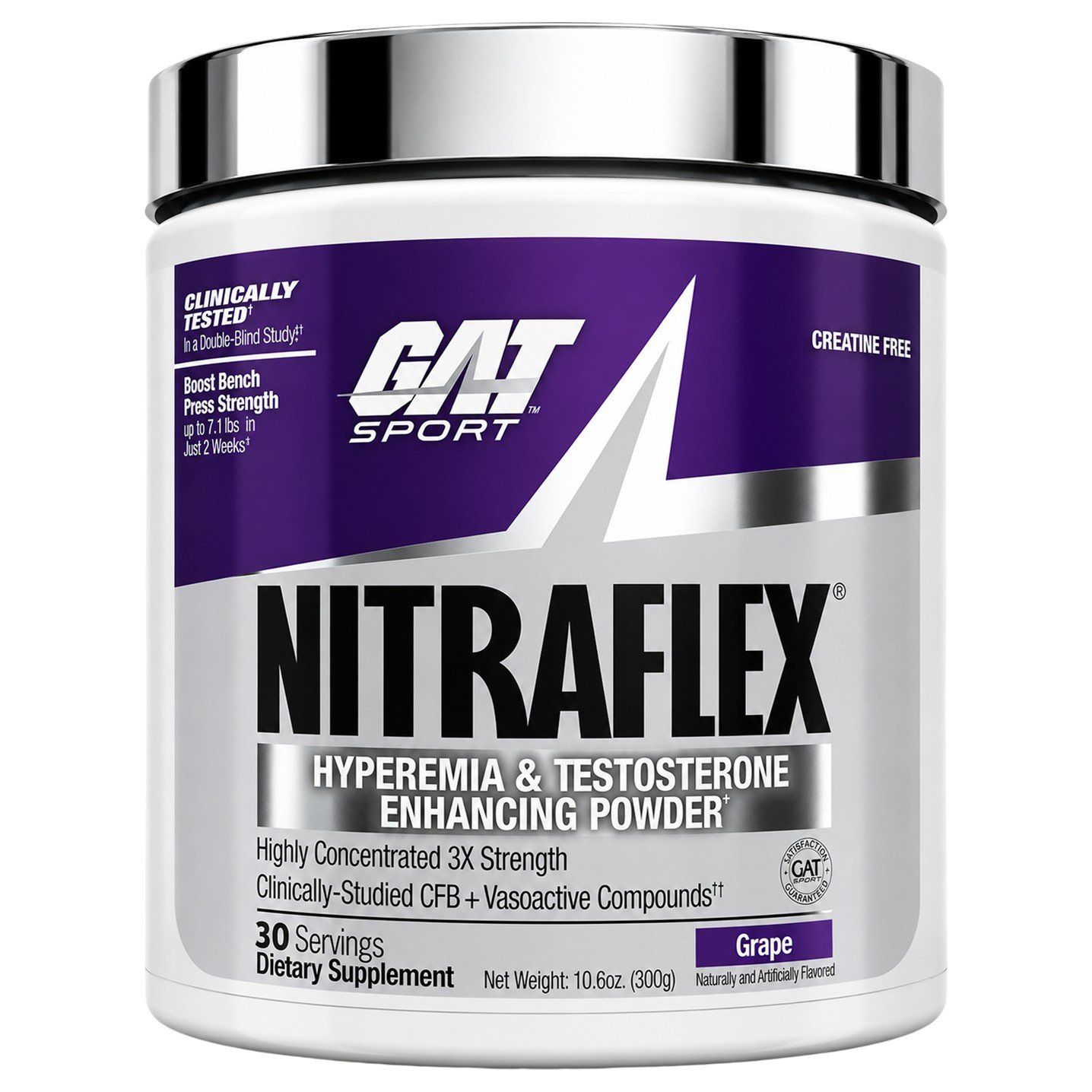 GAT Sport NITRAFLEX Testosterone Enhancing Formula - 30 Servings