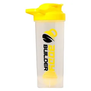 Body Builder Shaker - 700 ml - white yellow