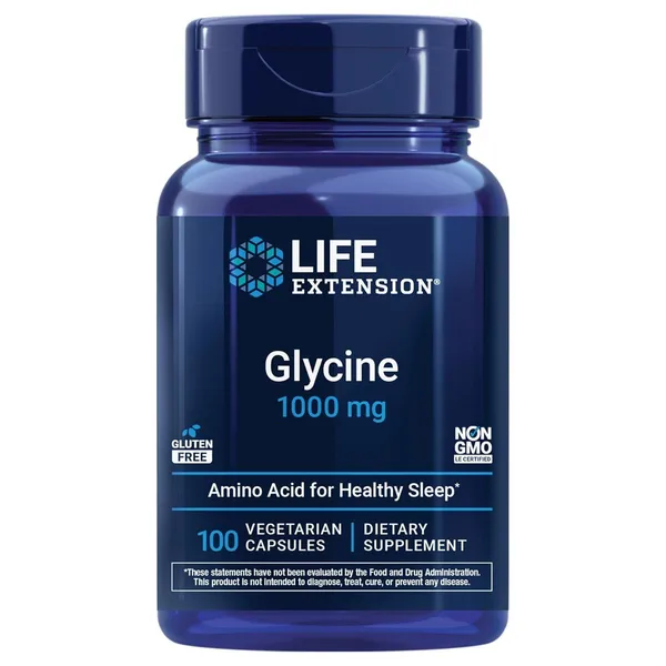 Life Extension Glycine 1000 mg - 100 Vegetarian Capsules