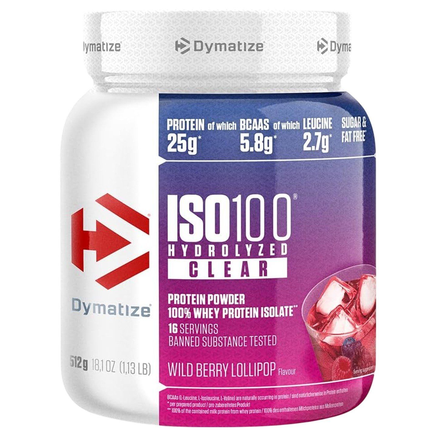 Dymatize ISO100 Hydrolyzed Clear Whey - 16 Servings
