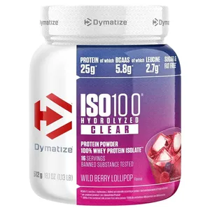 Dymatize ISO100 Hydrolyzed Clear Whey - 16 Servings - wild berry lollipop