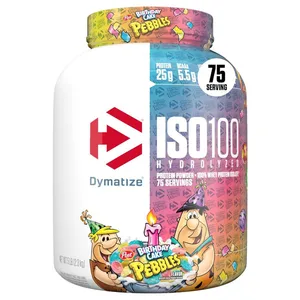 Dymatize ISO100 Whey Protein Isolate - 5 lbs - birthday cake pebbles