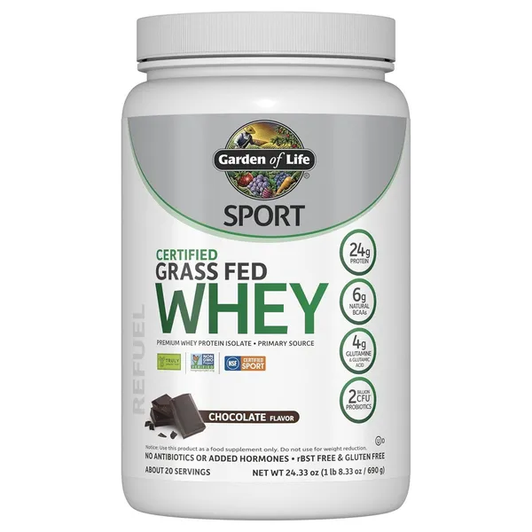 Garden of Life Sport Certified Grass Fed Whey - 1 lbs