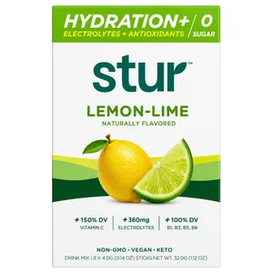 Stur Hydration + Electrolytes + Antioxidants - 8 Sticks - lemon lime 3