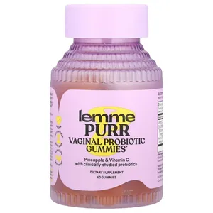 Lemme Purr Vaginal Probiotic Gummies Pineapple - 60 Gummies