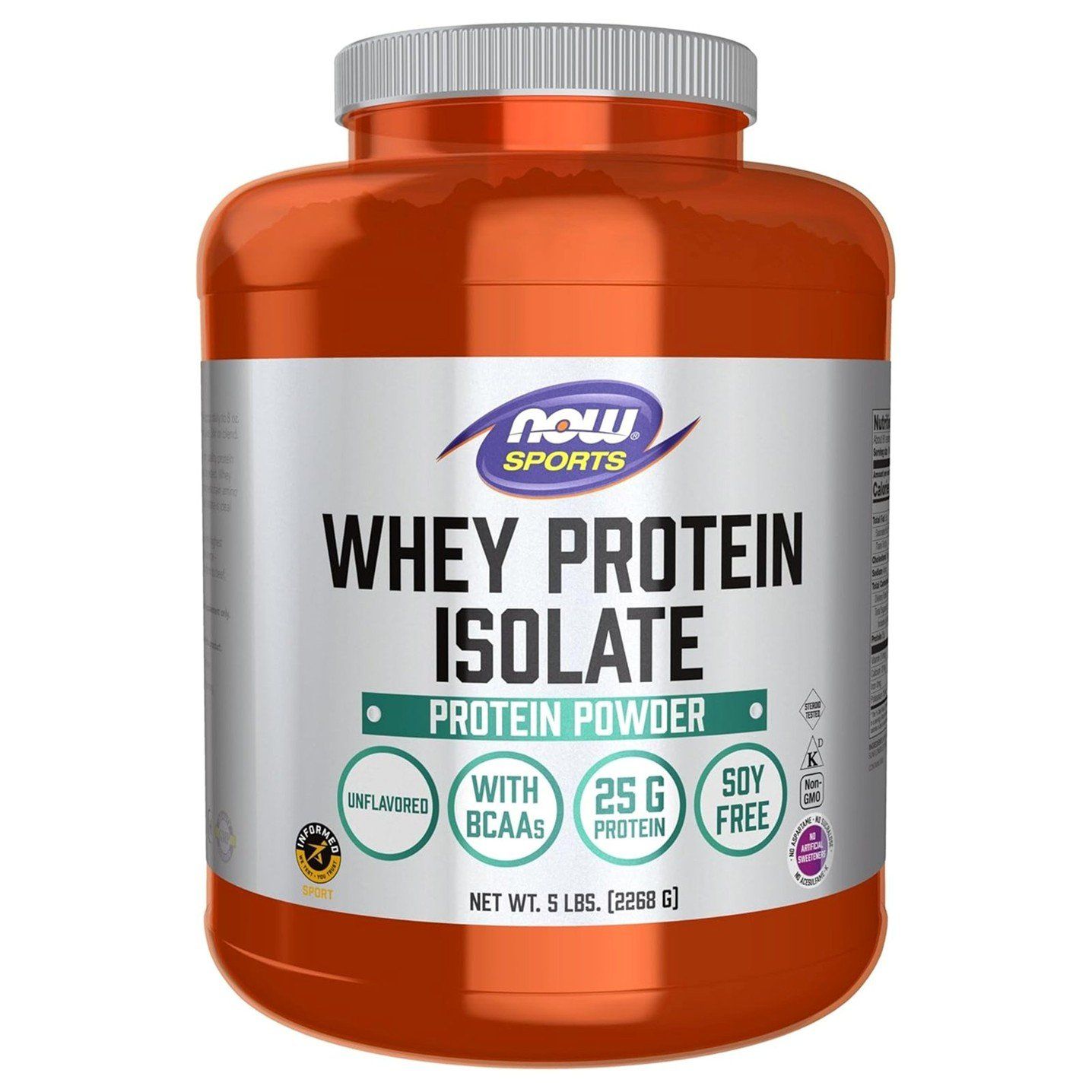 NOW Sports Whey Protein Isolate - 5 lbs