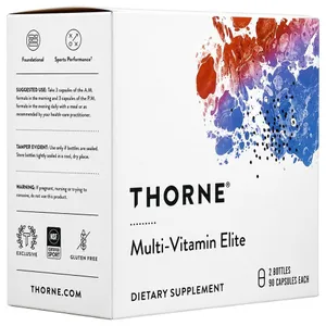 Thorne, Multi-Vitamin Elite, A.M. & P.M., 2 Bottles, 90 Capsules Each