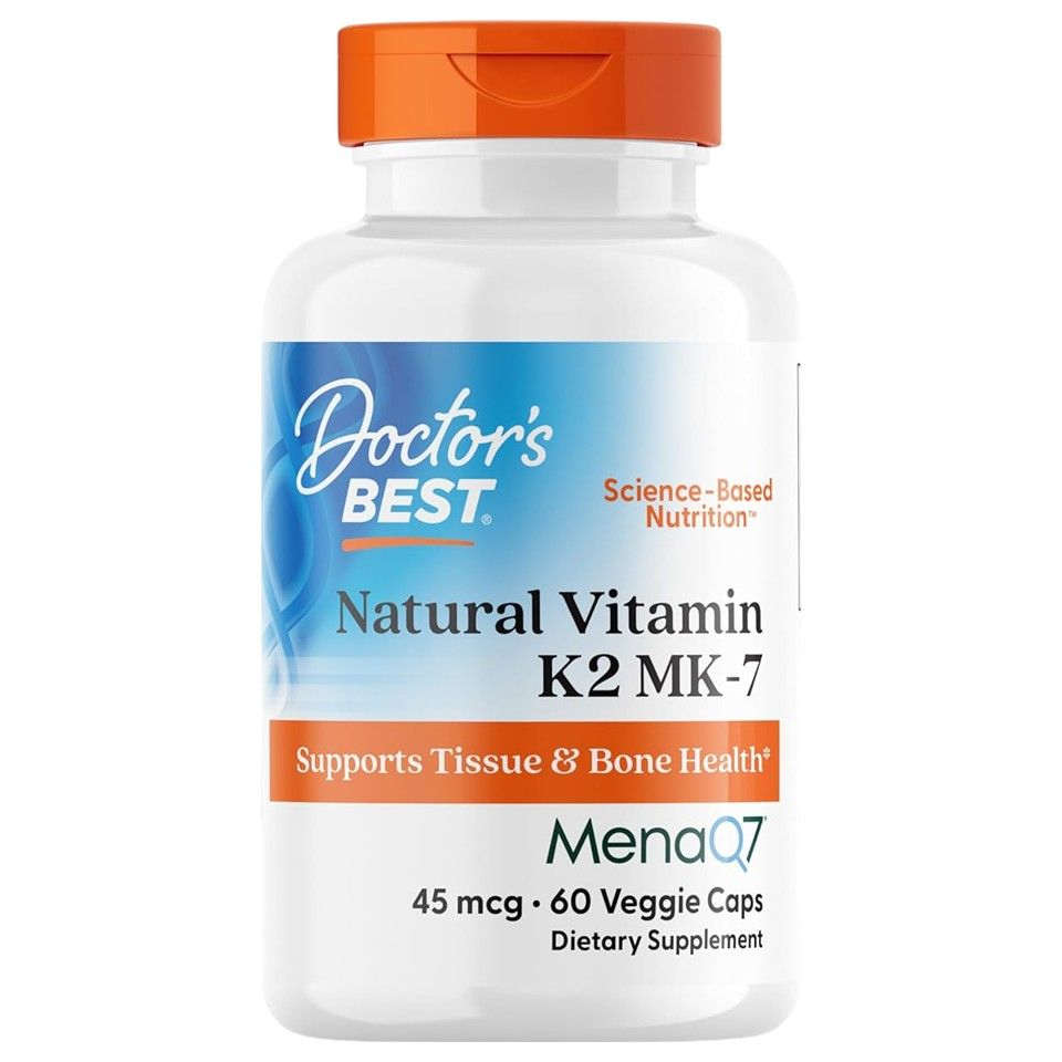 Doctor's Best, Natural Vitamin K2 MK-7, 100 mcg, 60 Veggie Caps