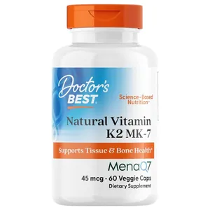 Doctor's Best, Natural Vitamin K2 MK-7, 100 mcg, 60 Veggie Caps