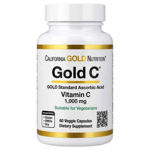 California Gold Vitamin C 1000 mg, 60 Veggie Capsules