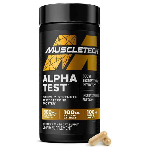 MuscleTech AlphaTest - 120 Capsules