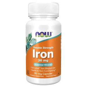 NOW Foods Iron 36 mg - 90 Veg Capsules