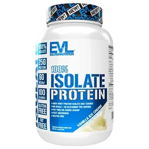 EVLution Nutrition 100% Isolate Protein - 1.6 lbs - vanilla ice cream