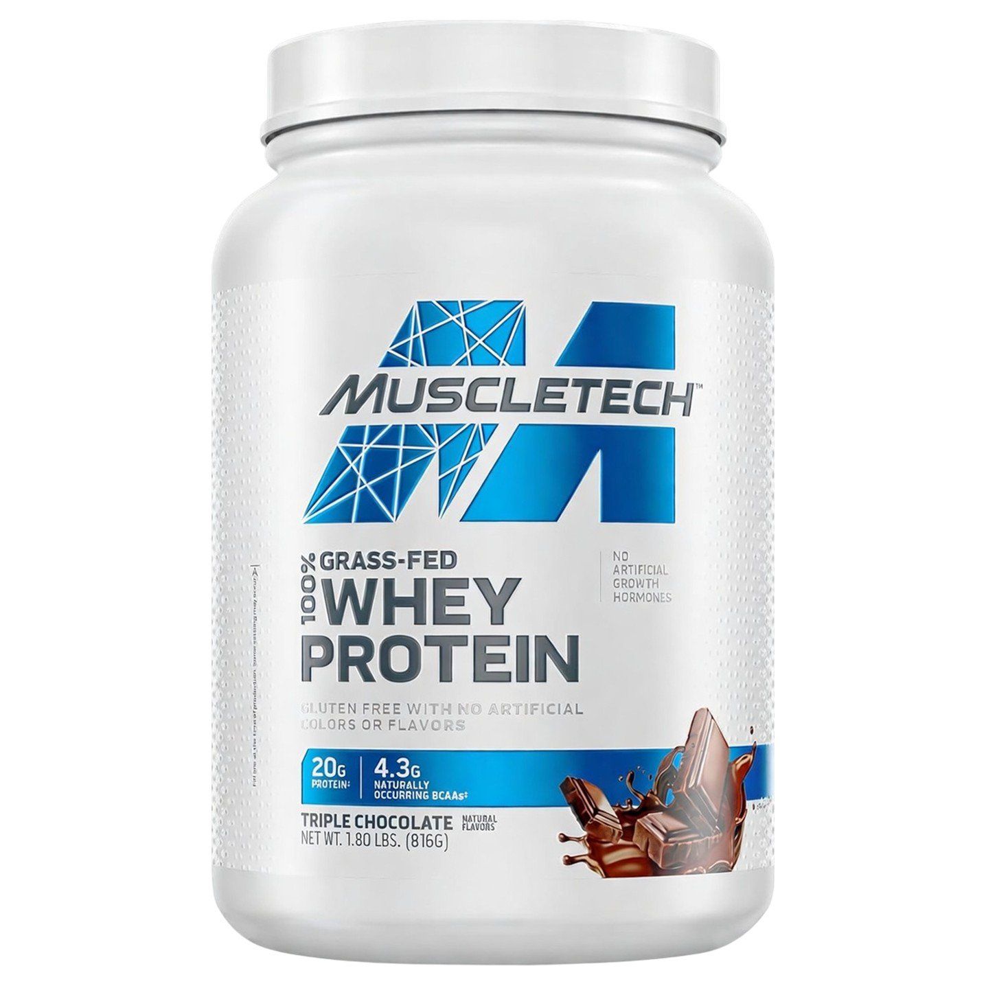 MuscleTech 100% Grass-Fed Whey Protein - 1.8 lbs