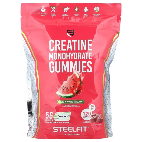 SteelFit Creatine Monohydrate Creapure Gummies - 120 Gummies