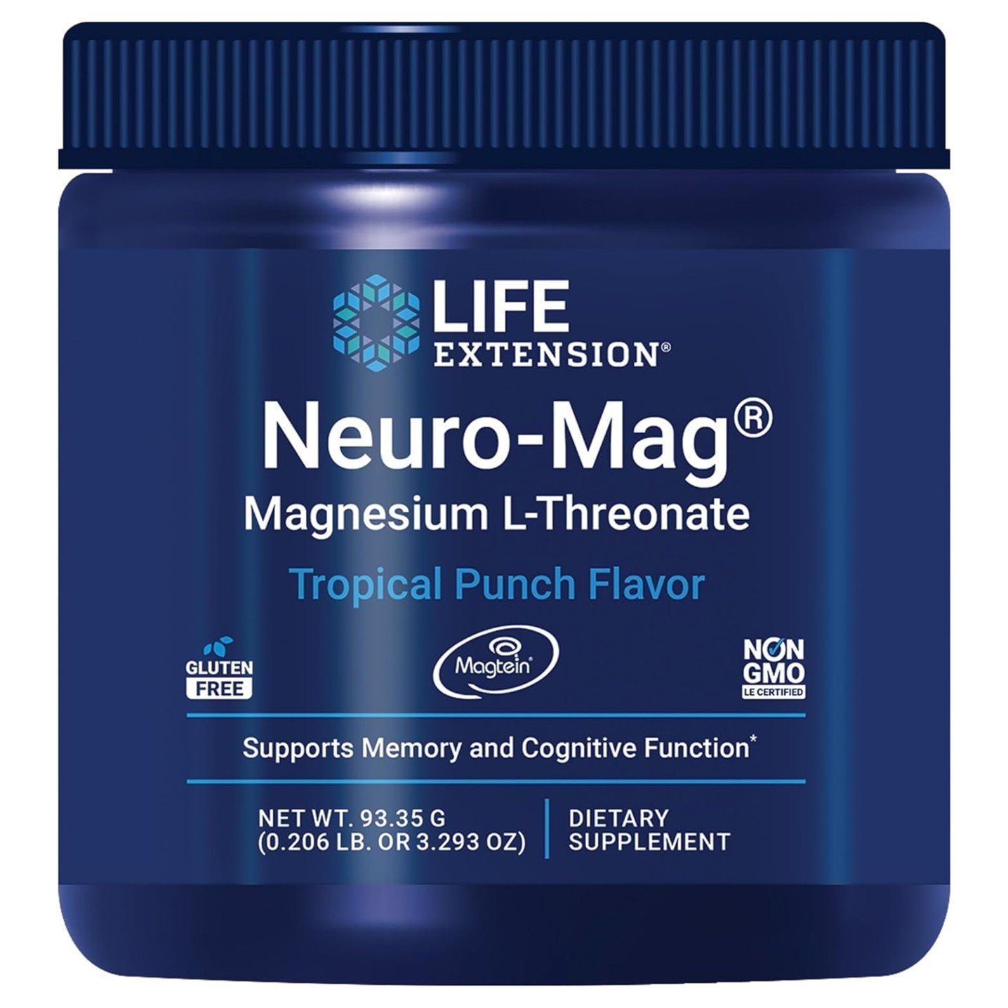 Life Extension Neuro-Mag Magnesium L-Threonate Tropical Punch - 93.35 g