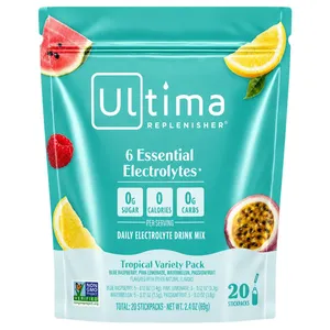 Ultima Replenisher 6 Essential Electrolytes - 20 Stickpacks - tropical variety pack
