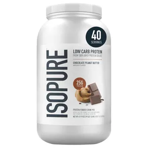 Isopure Low Carb Protein Powder - 3 lbs - chocolate peanut butter