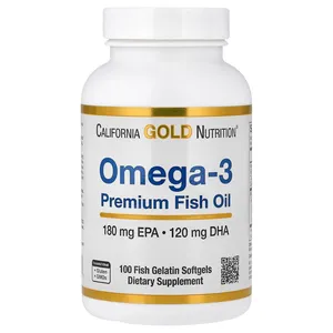 California Gold Nutrition Omega-3 Premium Fish Oil 1100 mg - 100 Softgels