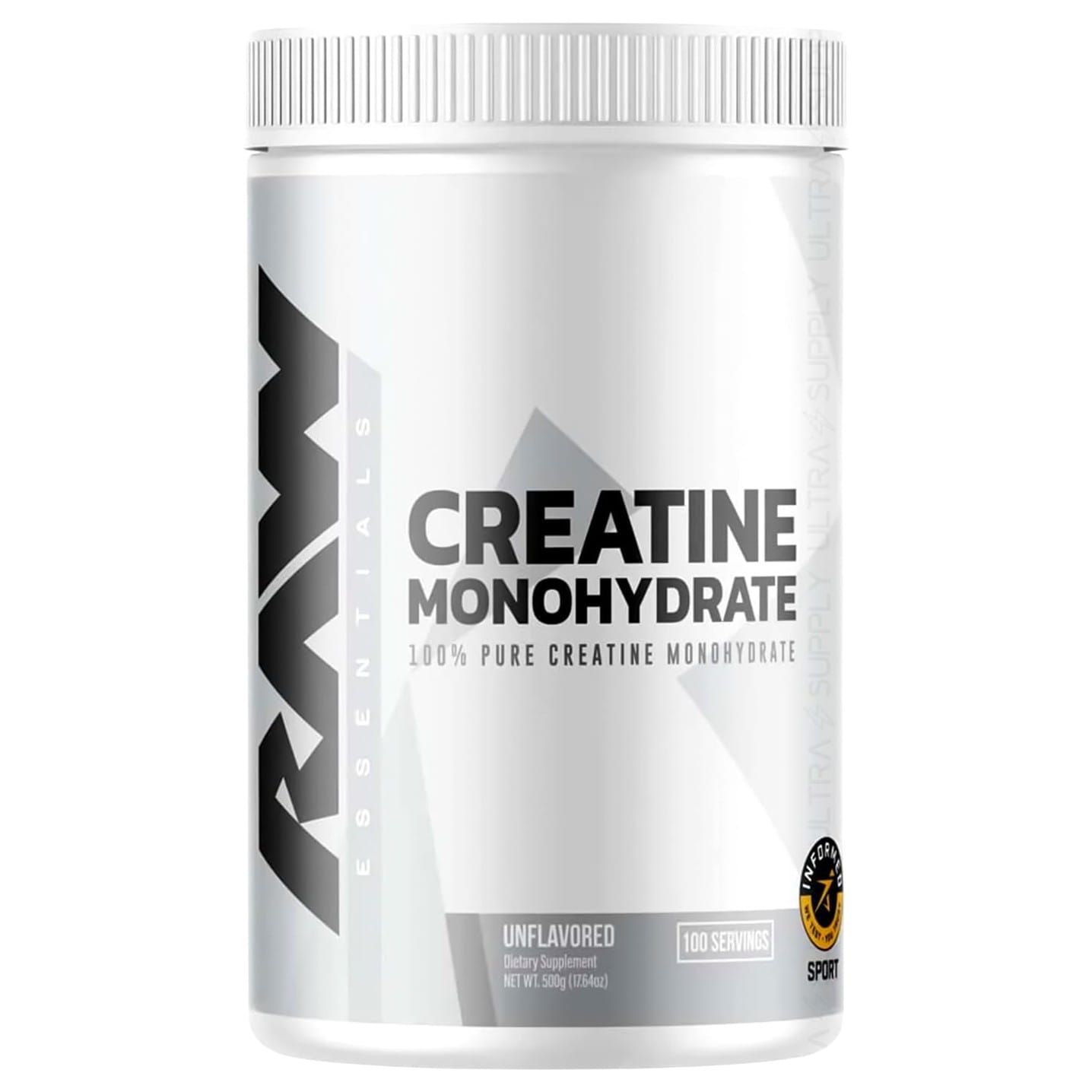 RAW Nutrition Essentials Creatine Monohydrate Unflavored, 5.29 oz (150 g)