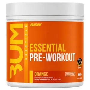 Raw Nutrition Bum Essential Pre-Workout - 30 Servings - orange