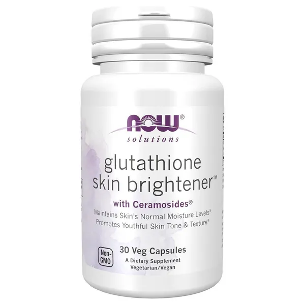 NOW Foods Solutions Glutathione Skin Brightener - 30 Veg Caps