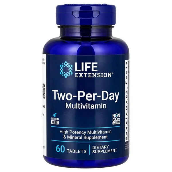 Life Extension, Two-Per-Day Multivitamin, 60 Tablets