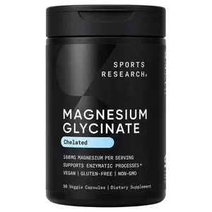 Sports Research, Magnesium Glycinate, 90 Veggie Capsules (80 mg per Capsule)