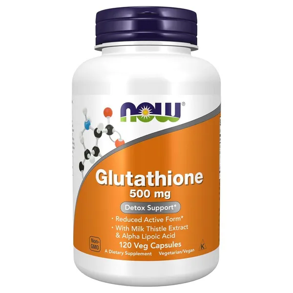 NOW Foods Glutathione 500 mg - 120 Veg Caps