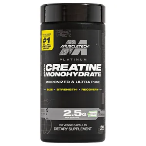 MuscleTech Platinum 100% Creatine - 100 Veggie Capsules