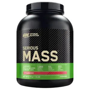 Optimum Nutrition Serious Mass - 6 lbs - strawberry