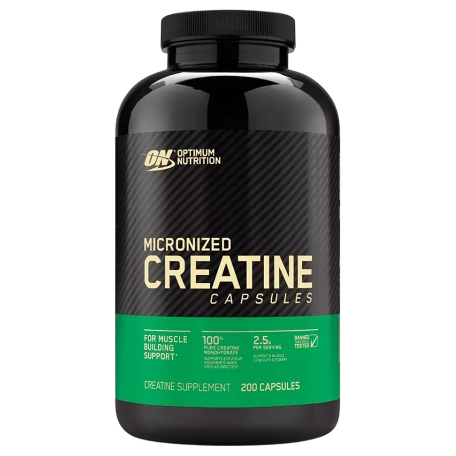 Optimum Nutrition Micronized Creatine Capsules - 200 Capsules