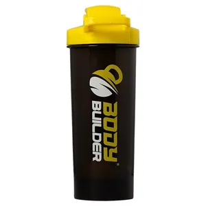 Body Builder Shaker - 700 ml - black yellow