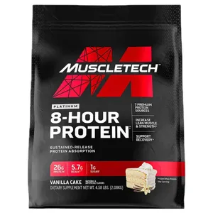 MuscleTech Platinum 8-Hour Protein - 4.6 lbs - vanilla cake