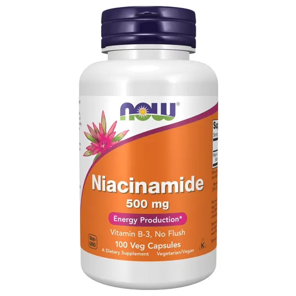NOW Foods Niacinamide 500 mg - 100 Veg Capsules