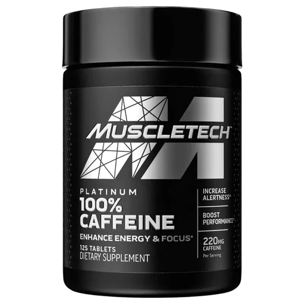 MuscleTech Platinum Caffeine 220 mg - 125 Tablets