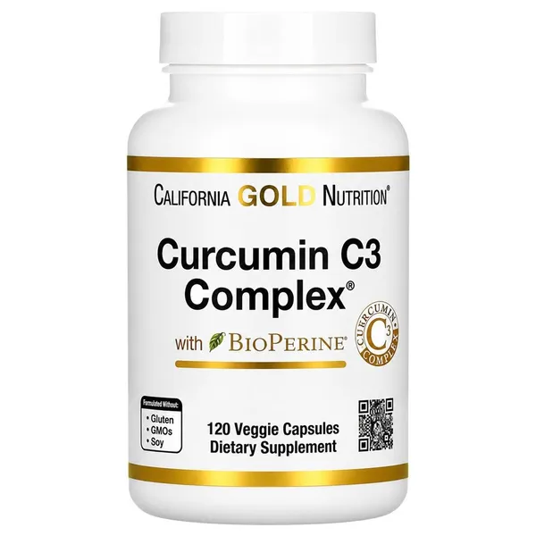 California Gold Nutrition, Curcumin C3 Complex with BioPerine, 120 Veggie Capsules